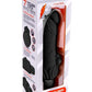 Powercocks Silicone Realistic Vibrator with Clitoral Stimulator - Black - 7in