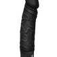 Powercocks Silicone Rechargeable Realistic Vibrator - Black - 6.5in