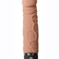Powercocks Silicone Rechargeable Realistic Vibrator - Caramel - 6.5in