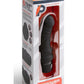 Powercocks Silicone Rechargeable Realistic Vibrator - Black - 6in