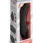 Powercocks Silicone Rechargeable Slim Anal Realistic Vibrator - Black - 7in