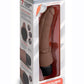 Powercocks Silicone Rechargeable Slim Anal Realistic Vibrator - Chocolate - 7in