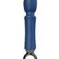 Primo Rechargeable Silicone Wand - Blue/Navy