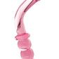 Prisms Erotic Glass Hamsa G-Spot Glass Wand - Pink