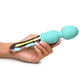 Prisms Vibra-Glass 10x Dual End Rechargeable Silicone Glass Wand