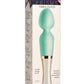 Prisms Vibra-Glass 10x Dual End Rechargeable Silicone Glass Wand - Blue/Turquoise
