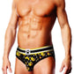 Prowler BDSM Rubber Ducks Brief - Black/Yellow - Medium