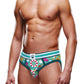 Prowler Beach Brief - Aqua/Green - Large