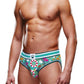 Prowler Beach Open Brief - Aqua/Green - Large