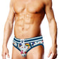 Prowler Bears with Hearts Brief - Blue - Large