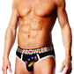 Prowler Black Oversized Paw Brief - Black/Multicolor/Rainbow - Medium