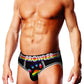 Prowler Black Oversized Paw Open Brief - Black/Multicolor/Rainbow - XLarge