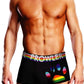 Prowler Black Oversized Paw Trunk - Black/Multicolor/Rainbow - XLarge