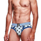 Prowler Blue Paw Brief - Blue/White - Large