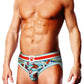 Prowler Gaywatch Bears Open Brief - Blue/Orange - Medium