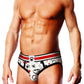 Prowler Puppie Print Brief - Black/White - Small