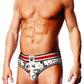 Prowler Puppie Print Open Brief - Black/White - XLarge