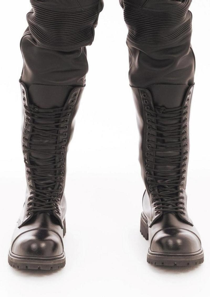 Prowler Red 20 Hole Boot - Uk 10 - Black
