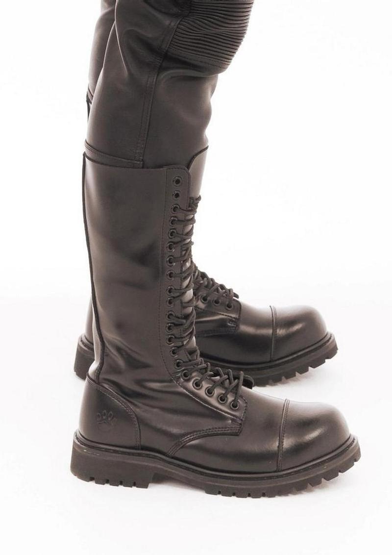 Prowler Red 20 Hole Boot - Uk 10 - Black