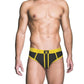 Prowler Red Ass-Less Brief - Black/Yellow - Small