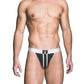 Prowler Red Ass-Less Jock - Black/White - Small