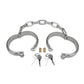 Prowler Red Heavy Duty Metal Ankle Cuffs - Stainless - Silver/Steel