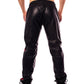 Prowler Red Leather Joggers - Black/Red - Large