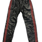 Prowler Red Leather Joggers - Black/Red - Small