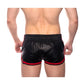 Prowler Red Leather Sport Shorts - Black/Red - Small