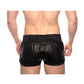 Prowler Red Leather Sport Shorts - Black - Small