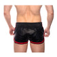 Prowler Red Leather Sport Shorts - Black/Red - XLarge