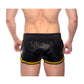 Prowler Red Leather Sport Shorts - Black/Yellow - XLarge