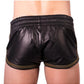 Prowler Red Leather Sport Shorts - Black/Green - XSmall