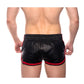Prowler Red Leather Sport Shorts - Black/Red - XSmall