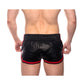 Prowler Red Leather Sport Shorts - Black/Red - XXLarge