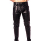 Prowler Red Rider Leather Jeans - Black - 35in