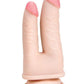 Prowler Red Ultra Cock Realistic Double Penetration Dildo - Vanilla - 6in