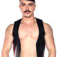Prowler Red Waistcoat Stripe - Black/Red - Large