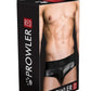 Prowler Red Wetlook Ass-Less Brief - Black - Medium