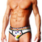 Prowler White Oversized Paw Brief - Multicolor/Rainbow/White - Medium