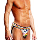 Prowler White Oversized Paw Jock - Multicolor/Rainbow/White - Large