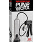 Pump Worx Pro-Gauge Power Penis Pump - Black/Clear