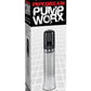 Pump Worx Rechargeable 3-Speed Auto-Vac Penis Pump - Black/Clear