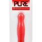 Pure Caress Multi Speed Silicone Vibrator Waterproof - Coral/Red - 4.25in