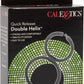 Quick Release Double Helix Cock Ring - Black