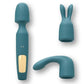 R-Evolution Rechargeable Silicone Rabbit Vibrator - Teal Me