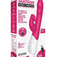 Rabbit Essentials Silicone Rechargeable Clitoral Suction Rabbit - Hot Pink/Pink