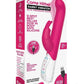 Rabbit Essentials Silicone Rechargeable Come Hither G-Spot Rabbit - Hot Pink/Pink