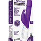 Rabbit Essentials Silicone Rechargeable Thrusting Rabbit Vibrator - Purple