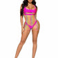 Rainbow Net Tank Mini Dress